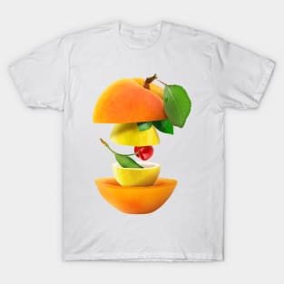 Apricot Lemon Cherry Gifts Vegetarian T-Shirt